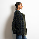 Reversible Bomber Jacket - olive/leo navy-olive - VIVI MARI