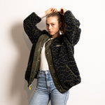 Reversible Bomber Jacket - olive/leo navy-olive - VIVI MARI