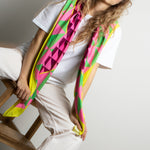 Scarf triangles - green/pink - VIVI MARI