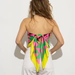 Scarf triangles - green/pink - VIVI MARI