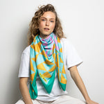 Scarf triangles - mint/rosé - VIVI MARI