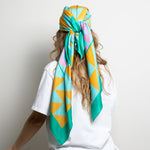 Scarf triangles - mint/rosé - VIVI MARI