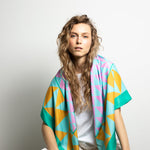 Scarf triangles - mint/rosé - VIVI MARI