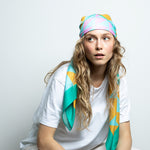 Scarf triangles - mint/rosé - VIVI MARI