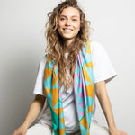 Scarf triangles - mint/rosé - VIVI MARI