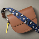 strap abstract leopard blue/black - tan - VIVI MARI