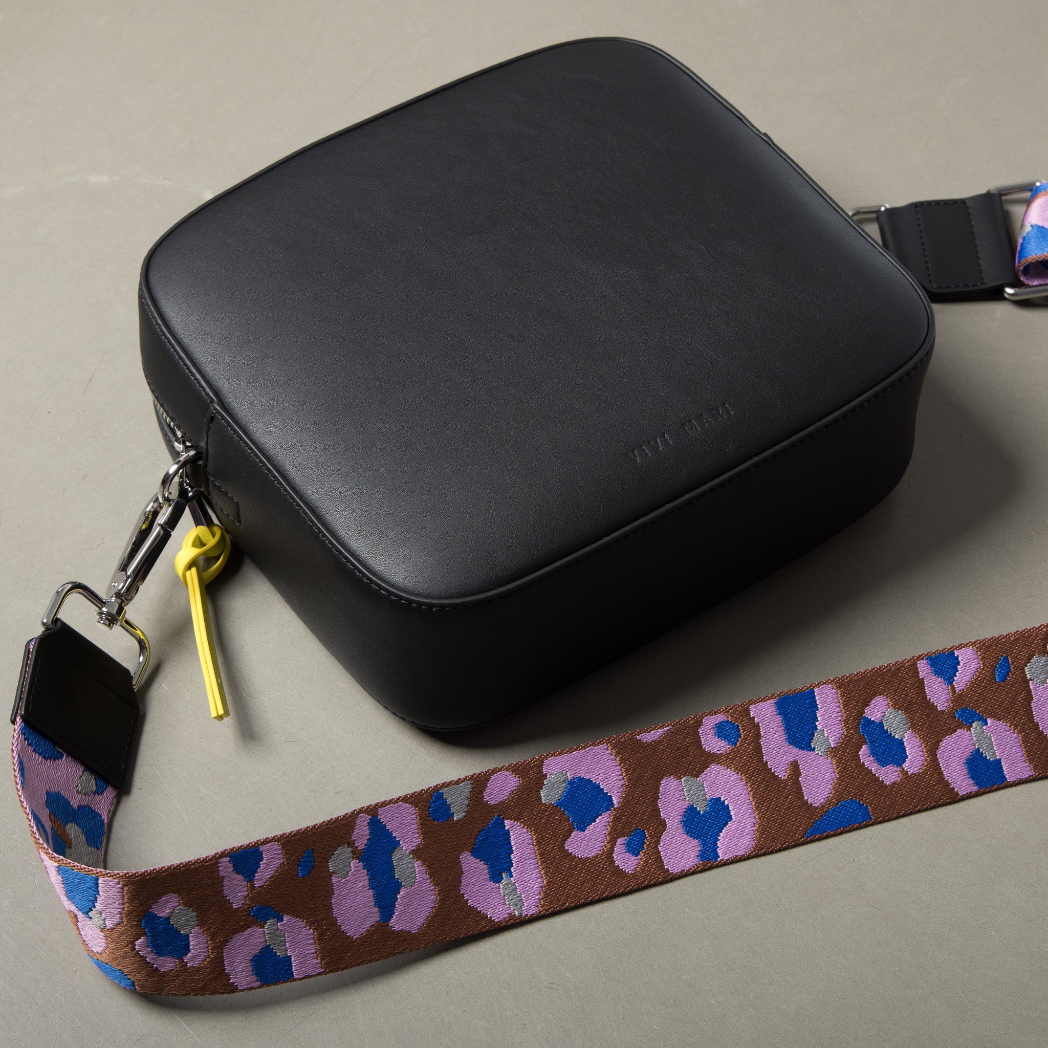 strap abstract leopard tan/rose - black - VIVI MARI