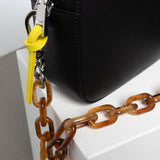 strap acrylic chain amber - long - VIVI MARI