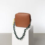 strap acrylic chain forest green - short - VIVI MARI