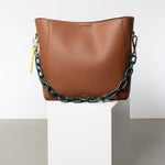 strap acrylic chain forest green - short - VIVI MARI