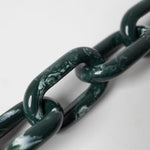 strap acrylic chain forest green - short - VIVI MARI