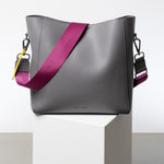 strap deep magenta - taupe - VIVI MARI