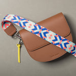 strap neo boho blue/pink - tan - VIVI MARI