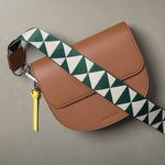 strap triangles green/sand - tan - VIVI MARI