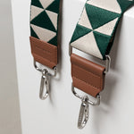 strap triangles green/sand - tan - VIVI MARI