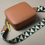 strap triangles green/sand - tan - VIVI MARI