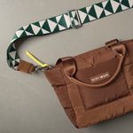 strap triangles green/sand - tan - VIVI MARI