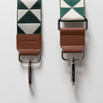 strap triangles green/sand - tan - VIVI MARI