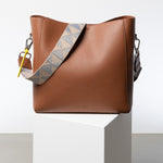 strap triangles grey/beige - tan - VIVI MARI