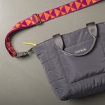 strap triangles magenta/orange - taupe - VIVI MARI