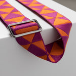 strap triangles magenta/orange - taupe - VIVI MARI