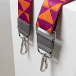 strap triangles magenta/orange - taupe - VIVI MARI