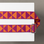 strap triangles magenta/orange - taupe - VIVI MARI