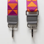 strap triangles magenta/orange - taupe - VIVI MARI