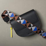 strap triangles multi tan/blue - black - VIVI MARI