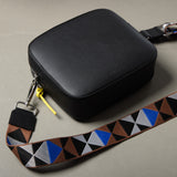 strap triangles multi tan/blue - black - VIVI MARI