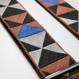 strap triangles multi tan/blue - black - VIVI MARI