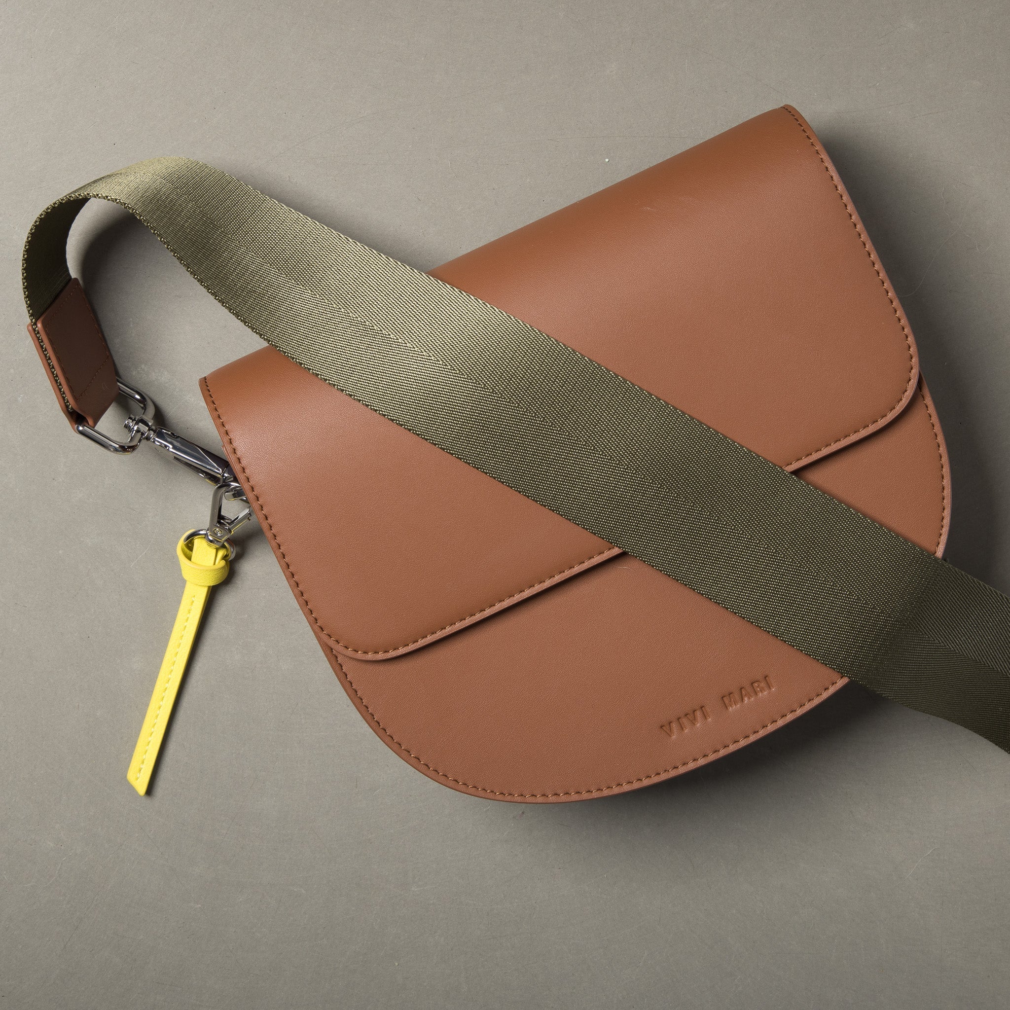 strap urban olive - tan - VIVI MARI