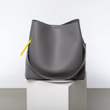 tote bag + strap basic classic - taupe - VIVI MARI