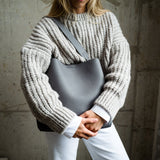 tote bag + strap basic classic - taupe - VIVI MARI