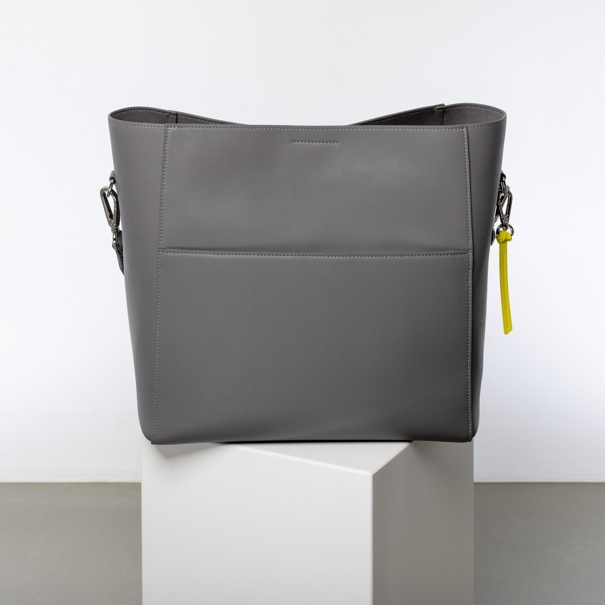 tote bag + strap basic classic - taupe - VIVI MARI