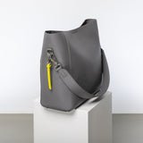 tote bag + strap basic classic - taupe - VIVI MARI