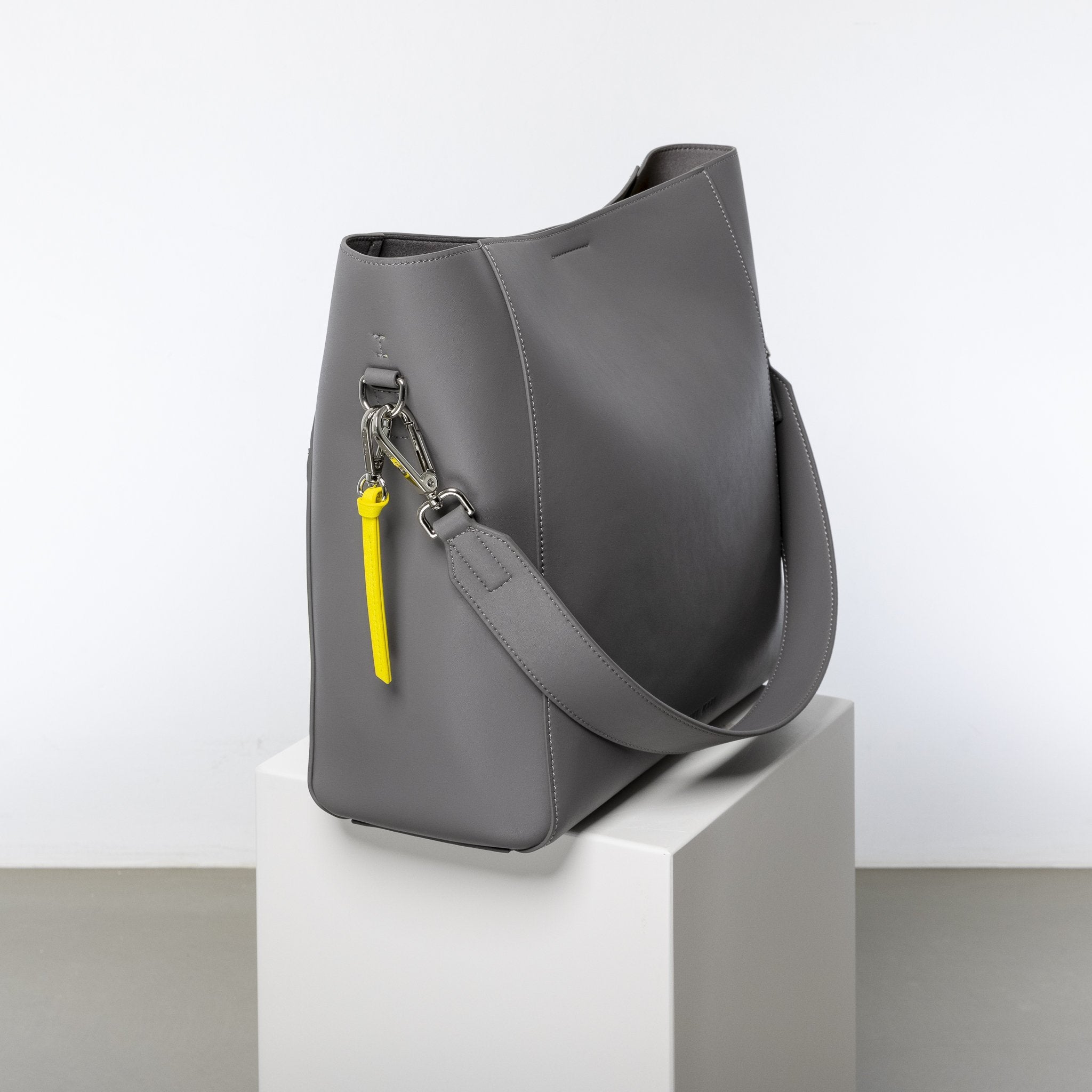 tote bag + strap basic classic - taupe - VIVI MARI
