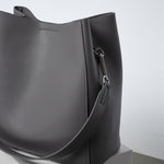 tote bag + strap basic classic - taupe - VIVI MARI